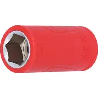 Ks Tools 117.5218, Steckschlüsselbuchse, Rot, 1 Kopf/Köpfe, 3/8", Metrisch, 18 mm