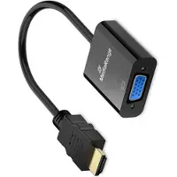 MediaRange HDMI auf VGA (HD15) Video Konverter, 20cm, Schwarz