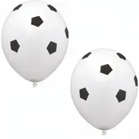 Papstar Luftballons "Soccer", Ø 29 cm, ideal für Fußballpartys | Beutel (8 Stück)