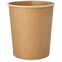 Papstar Suppenbecher, Pappe rund 940 ml Ø 11,5 cm, 13 cm braun 500 Stück