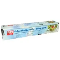 Papstar Starpak Frischhaltefolie, PVC 300 m mit praktischem Schneidesystem