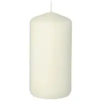 Papstar Starpak Stumpenkerze mit extra langer Brenndauer Ø 50 mm, 100 mm Creme