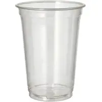 Papstar Kaltgetränkebecher PLA "pure", glasklar, Ø 9,5 cm, 12,7 cm | Folie (65 Stück)