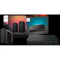 Philips Hue Play Wall Washer Schwarz - Doppelpack + HDMI Sync Box 8K