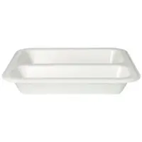 Papstar Starpak 100 Siegelschalen, XPS 2-geteilt weiss laminiert 800 ml - 4,2 cm x 18,5 cm x 23,5 cm