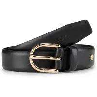 JOOP! JOOP Ledergürtel abgerundete Dornschließe, Breite 3 cm