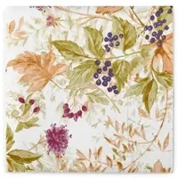 Mank Airlaid Serviette Erika 40 x 40 cm, 50 Stück - - Herbstdesign Beeren Floral