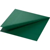 Duni Tissue-Serviette, 33 x 33 cm 1/4 Falz, 3-lagig - 4 x 250 Stück Grün