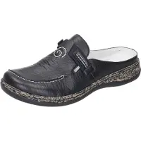 Rieker Sneaker "Halbschuh", Damen, Gr. 38, schwarz, Obermaterial: 50% Rindsleder Leather cow. 50% Lammleder LEL., Schuhe Sneaker