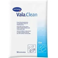 Hartmann Vala Clean film Einmal-Waschhandschuhe - 23,5 x 15,5 cm | Packung (50 Stück)