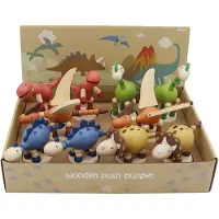 Gerkimex Holzpuppe im Dinosaurier-Design