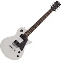 Gear4Music New Jersey E-Gitarre von Weiß