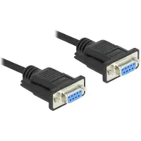 DeLOCK RS-232 Nullmodemkabel D-Sub 9 Buchse-Buchse 10 m CTS/RTS