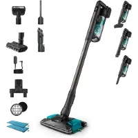 Philips SpeedPro Max Akku-Staubsauger 8000 Series Aqua Plus, 2-in-1-Stabstaubsauger, Beutellos, Blau, 0,6 l, Trocken&Nass, Zyklonisch/Filterung