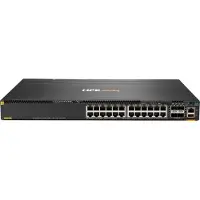 HP Hewlett Packard Enterprise Aruba 6300M 24-Port 1GbE Class 4 PoE & 4-Port SFP56 Verwaltet L3 Gigabit Ethernet (10/100/1000) Ethernet-Verbindung, unterstützt Stromversorgung über diesen Port (PoE) 1U