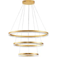 Lyora Pendelleuchte Adria gold Ø 80cm
