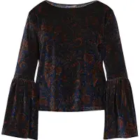Usha Bluse Frauen blau mehrfarbig