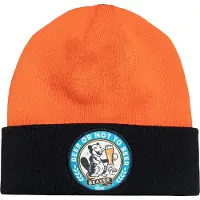 King Kerosin Herren Strickmütze Beer or Not to Beer orange