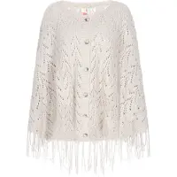 IZIA Poncho Frauen grau