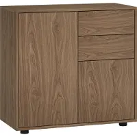 En.casa Sideboard Paarl mit 2 Türen 74x79x36 cm Walnussoptik