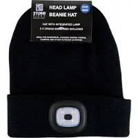 Sock Snob Erwachsene / Herren Winterstrickmütze mit LED-Leuchtfackel