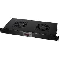 Logilink FAU02FB, Lüftertafel, Stahl, Schwarz