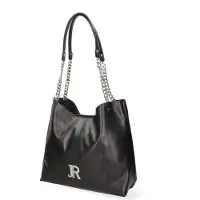 John Richmond Umhängetasche Frauen BLACK AND SILVER