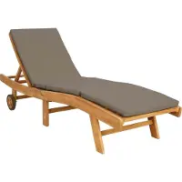 vidaXL Sonnenliege Polyester Braun und Taupe