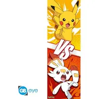 Abysse Corp Pokemon Door Poster - Pikachu and Scorbunny - 53x158 cm