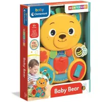 Clementoni Baby Montessori Aktivitätsspielzeug Bär, Babyspielzeug