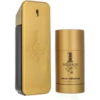 Paco Rabanne Set : 1 Million Eau De Toilette For Men 100 ml + 1 Million Deodorant Stick For Men 75 ml