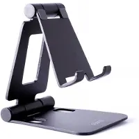 Desire2 faltbarer Telefonhalter aus Aluminium - Schwarz
