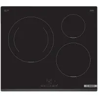 Bosch Serie 4 PUJ631BB5E, Schwarz, Integriert, 59.2 cm, Zonen-Induktionskochfeld, Glaskeramik, 3 Zone(n)