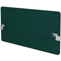Böttcher-AG Tischtrennwand Style, grün, Akustik-Trennwand mit Stoffbezug, 200 x 60cm
