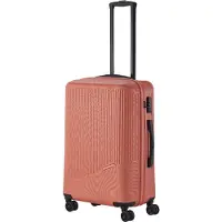 Travelite Bali Reisekoffer M Trolley 67cm 4 Rad Rollen TSA Hartschale koralle