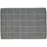 Ross Uni-Zwirn Frottier Badematte Karofond 60x100 cm | flanell - braun