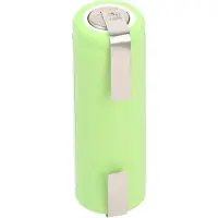 AccuCell NiMH Akku kompatibel für Braun Oral-B Professional 4729, 1,2V 1400mAh 4/5AA mit Lötfahne U-Form