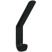 Hewi Garderobenhaken 477.90.070 einfach A.108mm PA 90 tiefschwarz H.163mm