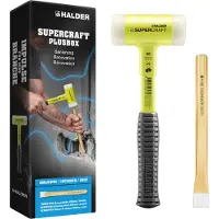 HALDER SUPERCRAFT Plusbox Sanierung Schonhammer Ø 50 mm + RENNSTEIG Maurermeißel 250 mm