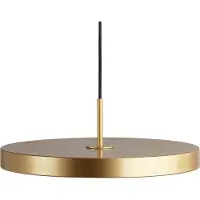 UMAGE Hängelampe Asteria, dimmbar, messing / gold, für Wohn- / Esszimmer, Aluminium, Design