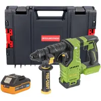 Procraft PHA30bb Akku Bohrhammer 20 V 2,8 J SDS plus Brushless + 1x Akku 4,0 Ah + RHINO Toolcase - ohne Ladegerät