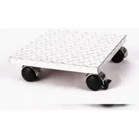 Szagato Möbelroller / Pflanzenroller (Profi) 30x30 cm, ALU, 120kg, Chromrollen + Bremse, Marke: , Made in Germany