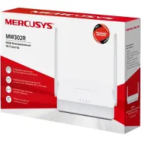 Mercusys MW302R, Wi-Fi 4 (802.11n), Einzelband (2,4GHz), Ethernet/LAN, Weiß, Tabletop-Router