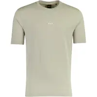 HUGO BOSS für Herren. 50473278 Beigefarbenes T-Shirt aus Stretch-Baumwolle (XL), Lässig, Kurzarm