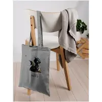 Markenlos Baumwolltasche - Süßer Kleiner Drache mit Namen I Nachtdrache I Dragon I Drachen I Drachenzähmen