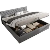 OKWISH TV-Schrank175 x 38 x 51cmSchranktür aus gehärtetem Glas, LED-Beleuchtung,geeignet als Unterhaltungsmöbel,Aufbewahrungsfunktionen in geschwungenem Design hochglänzend, weiß