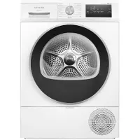 Siemens iQ300 WT45HV00ES, Freistehend, Frontlader, Wärmepumpe, Weiß, Drehregler, Berührung, Rechts
