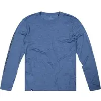 Mons Royale Mens Zephyr Merino Tencel Long Sleeve steel blue (911) XL