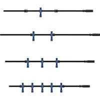 Sportime Turnierkickertisch Stange Black Dragon glänzend oder matt, 16 mm