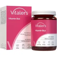 Vitaler's Vitamin B12 100 µg - 120 Tabletten, vegan, ohne Konservierungsstoffe, reine Zusammensetzung